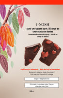 Date - Chocolate bark (Goji berry and almonds)